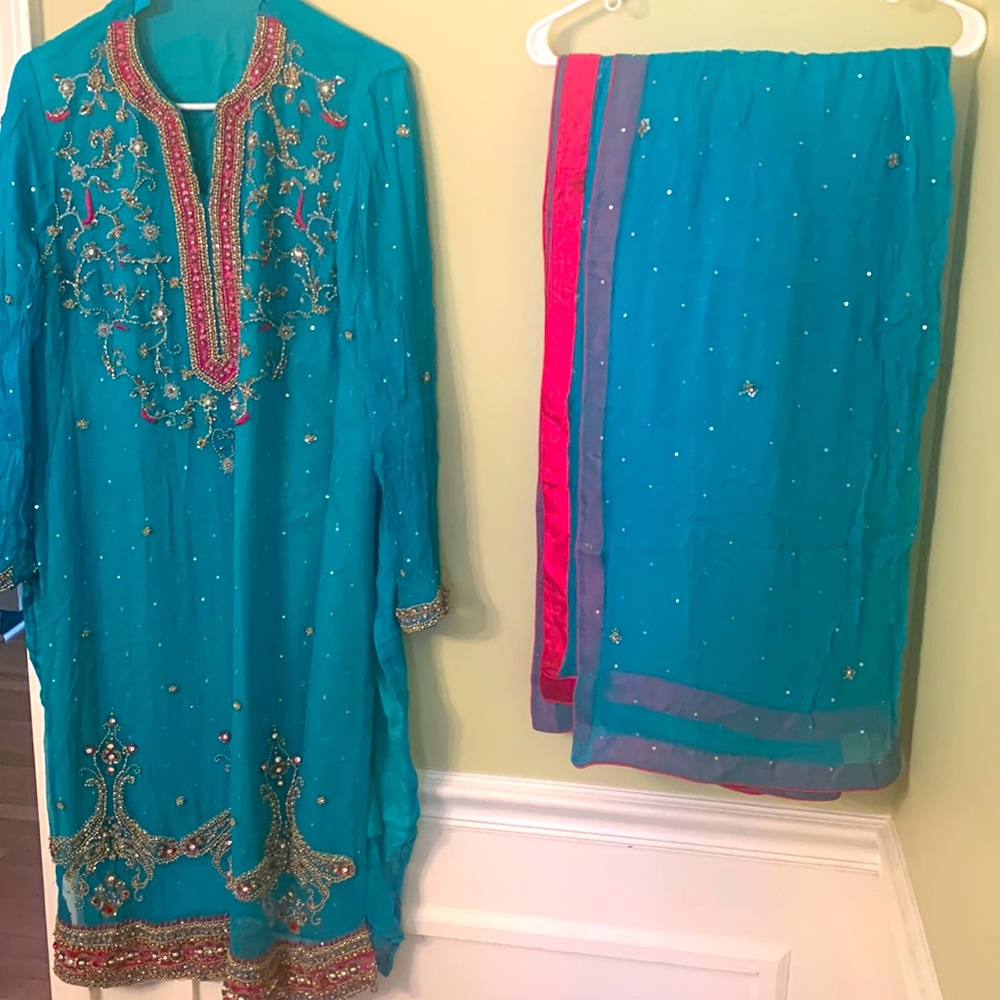3 piece Pakistani dress